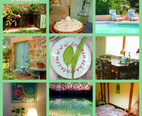 Mazieres Other | Glamping Room The Rose Garden with own garden - external shower & toilet and kitchen