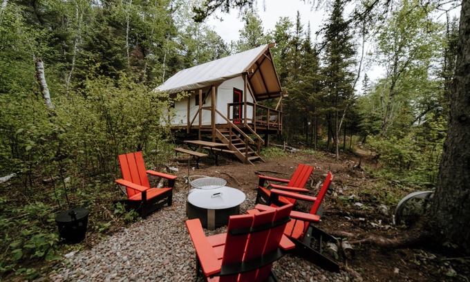 Beaver Bay RV Rental | Glamping Tent on the North Shore!