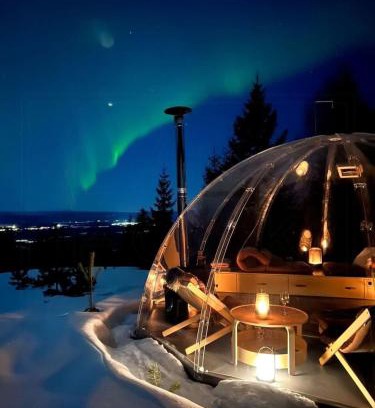 Hole Municipality House | Glass Igloo With Panoramic Views In Åsbygda