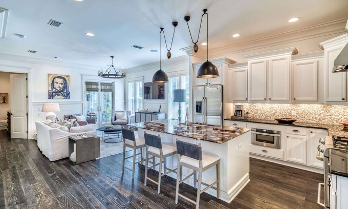 WaterSound West Beach House | Gorgeous! 1 Minute to Beach and Community Pool, with Golf Cart, Outdoor Fireplac