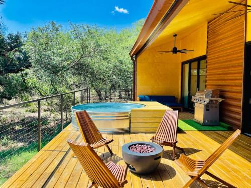Dripping Springs Other | Gorgeous Modern Cabin w Heated Pool, Firepit