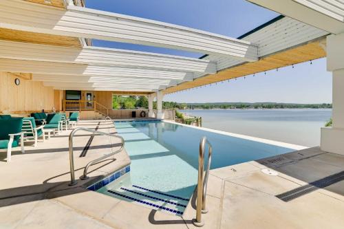 Onekama Apartment | Gorgeous Onekama Condo with Pool and Lake Access!