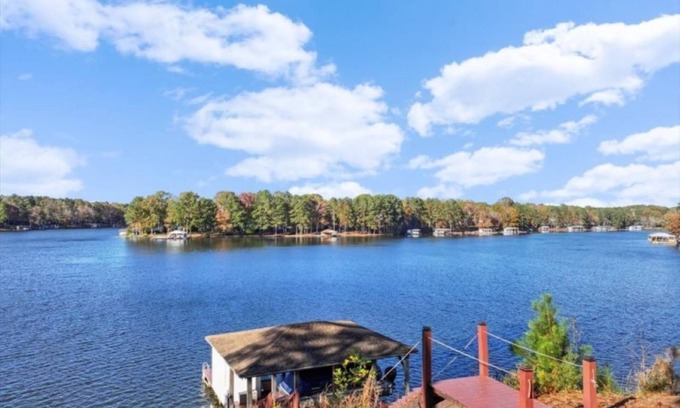 North Shore Acres House | Gorgeous views on large, quiet cove just off Main Lake.
