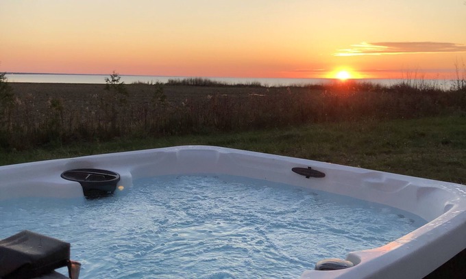 Dashwood House | Grand Bend Lake Front House with lake access and hot tub. Pet frinedly