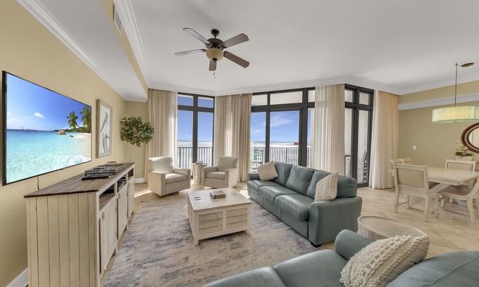Orange Beach Condo | GREAT RATES*BEACH FRONT LAZY RIVER*Sleeps10*Oasis(formerly PW2) 802*8th floor