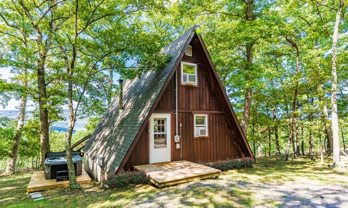 Berkeley Springs House | Great Views! A-Frame w Hot Tub, Grill & Fire Pit