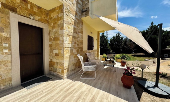 Afytos Apartment | Green Gem Apartment (1st fl), 2 bdrms, Afytos