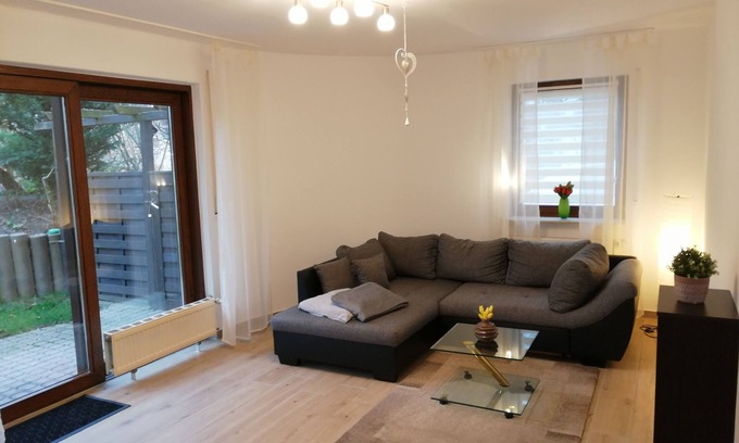 Schoeneck Apartment | Ground floor apartment with large balcony. Terrace near the forest, to feel good