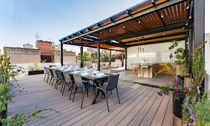 Roma Sur House | Group-Friendly Home in Roma Norte, Private Rooftop, City Views & BBQ