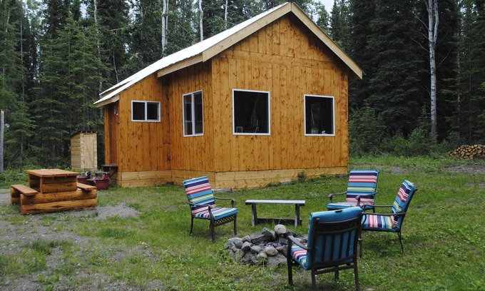 Dease Lake House | Grouse House. Off Grid Wilderness Cabin in Dease Lake