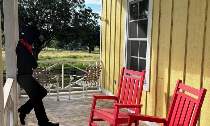 Burton Other | Gruenfelden Farms-1860's restored farmhouse- hilltop views; 10 min to Round Top;
