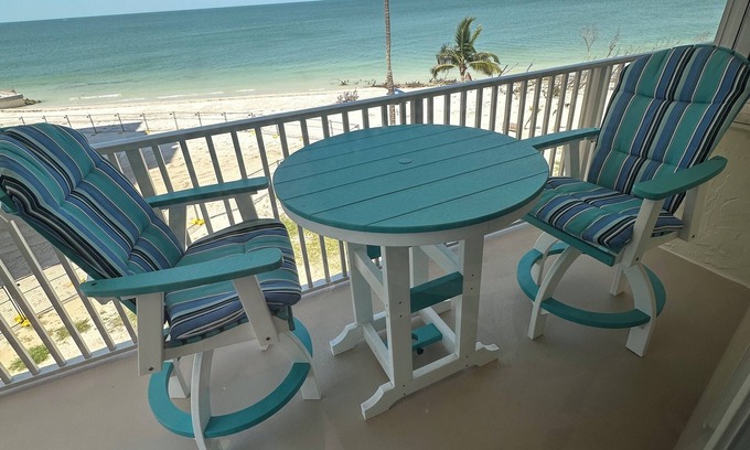 South Island Condo | Gulf Front Condo completely remodeled ,100 steps to the beach.