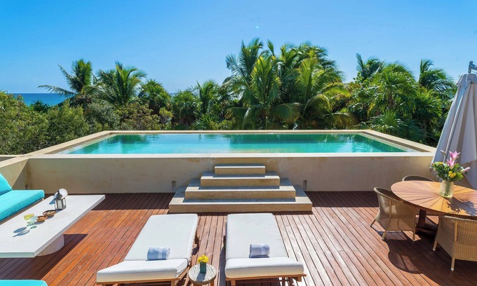 Chacchoben Villa | Hacienda Chekul - Luxury Beach-front Villa w/Private Chef, Pool, AC, in Tulum