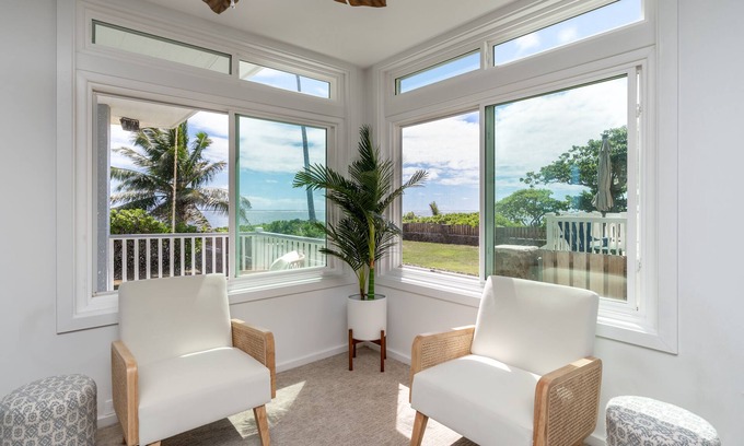 Punaluu House | Hale Kahakai - Oceanfront Retreat - Direct Beach Access