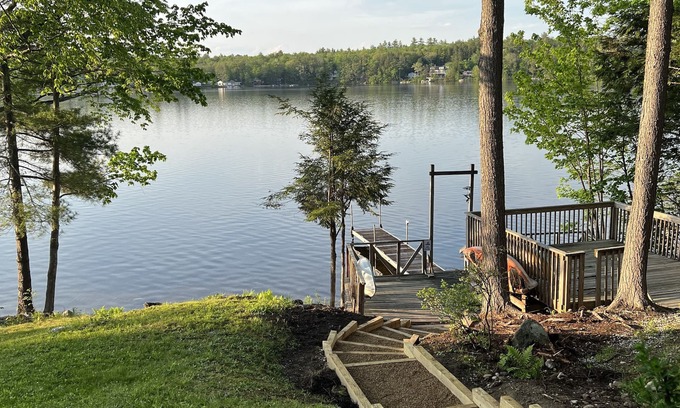 Barnstead House | Half Moon Lake, Barnstead, NH vacation house on water front with firepit