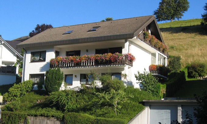 Kinzigtal Apartment | Haus Huber Holiday Apartment '2' with Covered Balcony and Wi-Fi