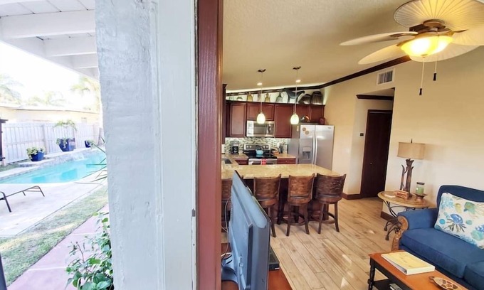 Port Canaveral Apartment | Hawaiian Cottage-Constant Heated Pool,East of A1A!