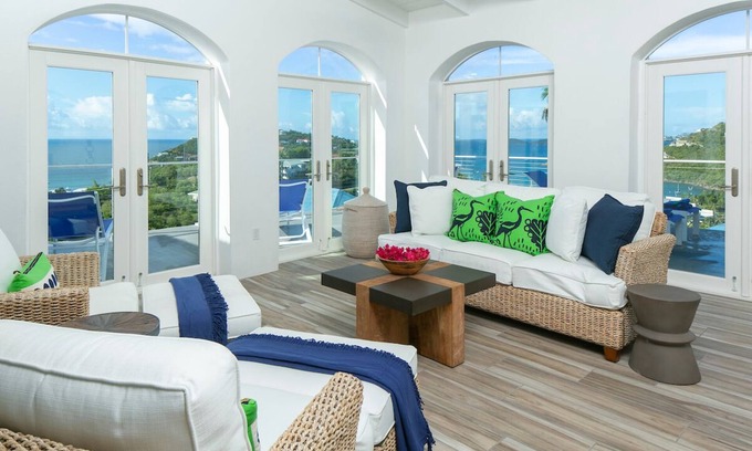 Estate Chocolate Hole and Great Cruz Bay Villa | Hawksbill, a two bedroom modern beachhouse feel with high end finishes