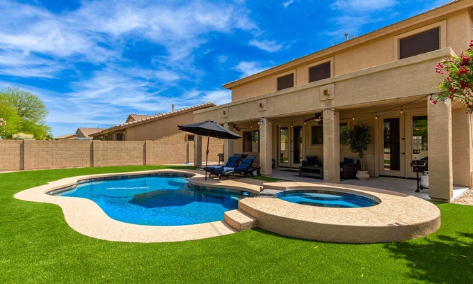 Mesa House | Heated pool and spa! 4 bedrooms, fire place, BBQ