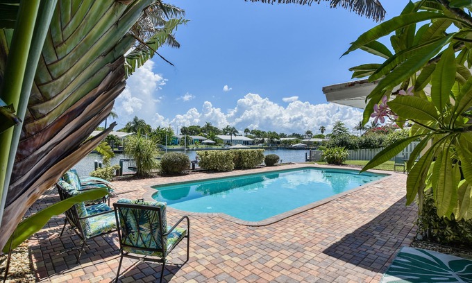 Cocoa Isles House | Heated Pool-Waterfront-Boat Dock-Paradise