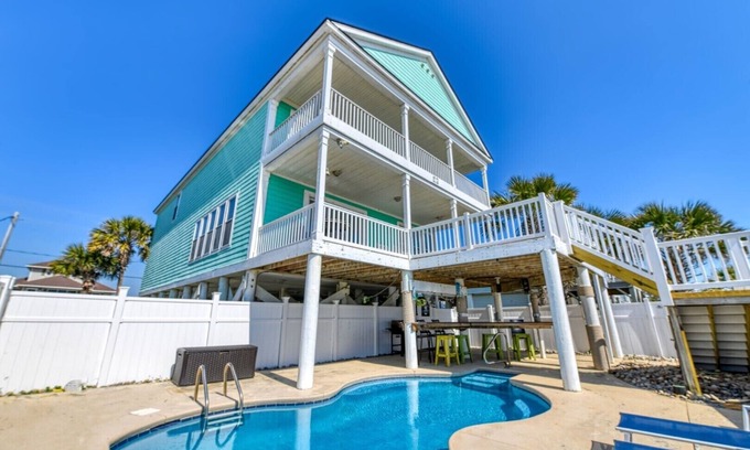 Murrells Inlet House | Heaven Can Wait - Oceanfront w/Heated Pool and Sooo Much More!