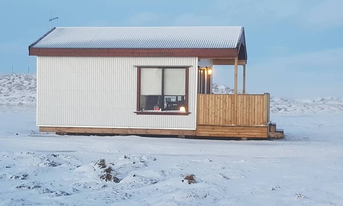 Rangarþing ytra Cabin | Hekla Cabin 3 Volcano and glacier view