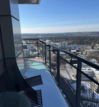 Vilnius Apartment | Helios city nice view apartment with jacuzzi double