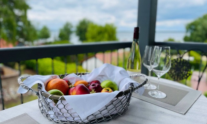 Muritz Apartment | Herberge Seensucht Fewo Müritz OG with lake view