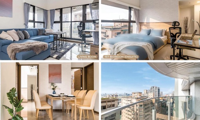 Ximending Apartment | High Floor New Bldg 4B2bLDK Ximending, Stunning Views 高層新樓 4房2衛 西門町 美景