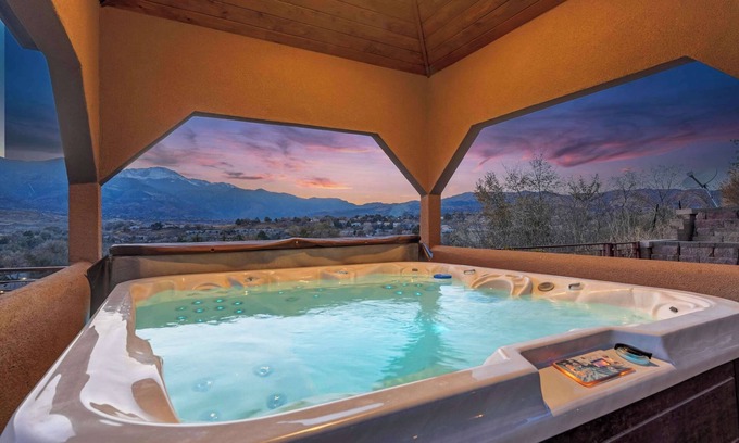 Colorado Springs House | Highland Heights! Luxe Mountain VIEWS w/Hot Tub