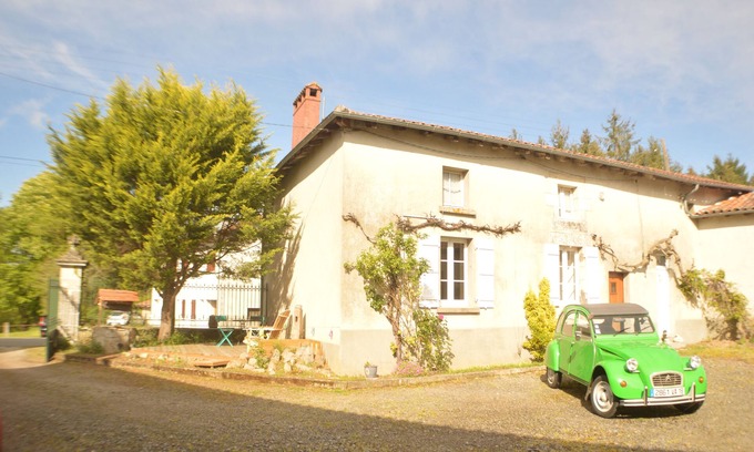 Chabanais Cottage | Hill top view, only a 5 minute walk into the town