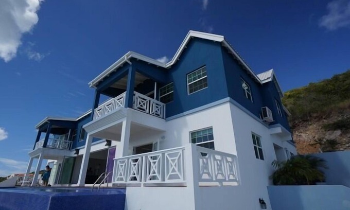Frigate Bay Villa | Hillside villa. Amazing villa overlooking beach, panoramic views built 2012