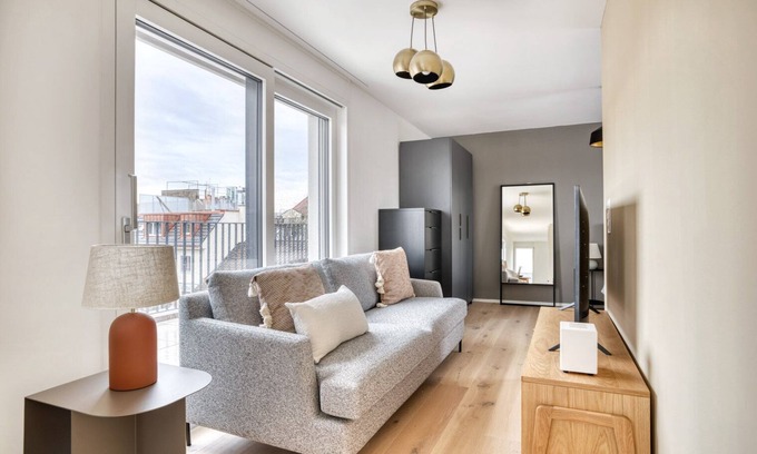 Sihlfeld Apartment | Hip Wiedikon 2.0 Room w/Storage & W/D, 3 min to Market, by Blueground