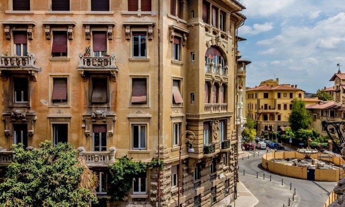 Quartiere Coppede Apartment | Historic home in the Palazzo degli Ambasciatori Coppedè district
