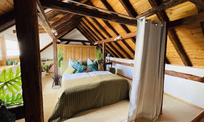 Ginsheim-Gustavsburg House | Historic vacation home on the Main, 110 sqm, large terrace, modern and renovated