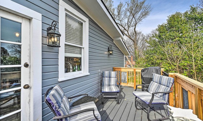 Danville House | Historic 'Watson' Brick House w/Private Deck!