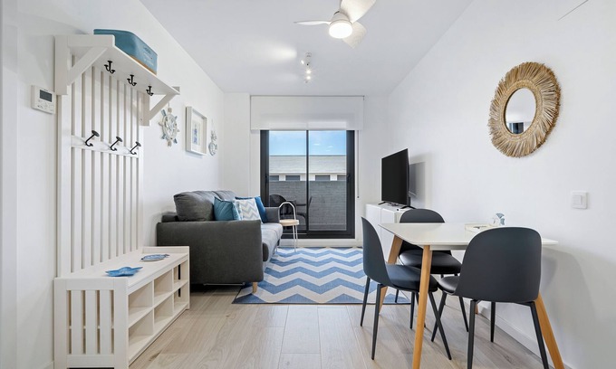 Roques Daurades Apartment | Holiday Apartment "Aqua by Enjoy Rocas Doradas" with Shared Pool, Private Terrace & Wi-Fi