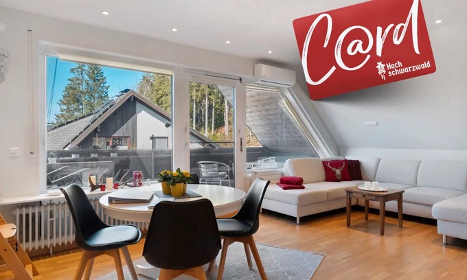 Saig Apartment | Holiday Apartment 'Hirschsprung Saig' with Mountain View, Wi-Fi and Air Conditioning