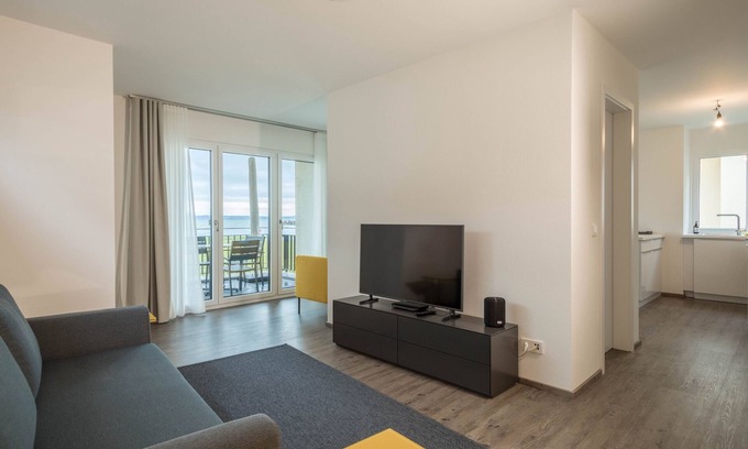 Langenargen Apartment | Holiday Apartment "Montfort" Directly by Lake Constance with Lake and Mountain View