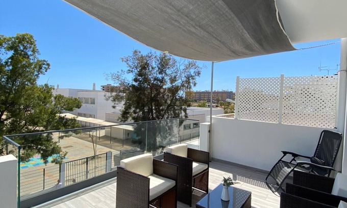 Olhao Apartment | Holiday Apartment "T2 Olhão" with Sea View, Private Terrace & Wi-Fi