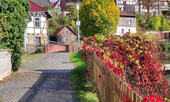 Bad Sooden-Allendorf House | Holiday Home 'Tiny House An Der Werra' with Private Terrace, Wi-Fi and Air Conditioning