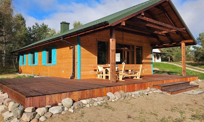 Szczecinek House | Holiday Home by Lake Wierzchowo Private Beach