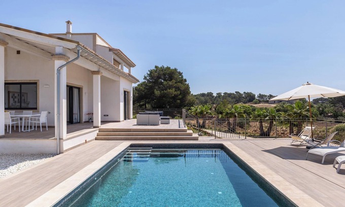 Ses Salines House | Holiday Home Colonies with Sea View, Private Pool, Terrace, A/C & Wi-Fi