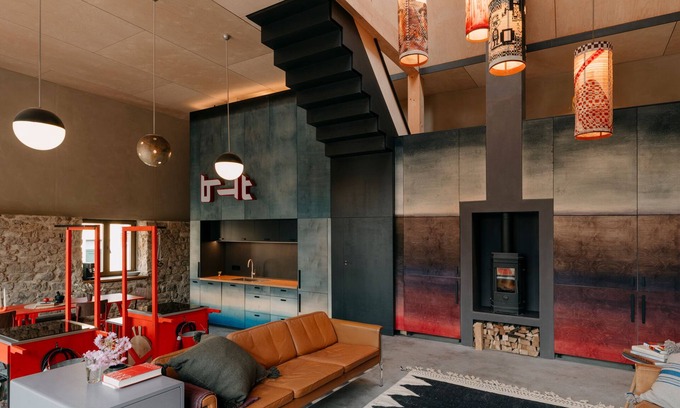Kunitz/Laasan House | Holiday Home 'Feuer Und Flamme' with Mountain View, Private Terrace and Wi-Fi