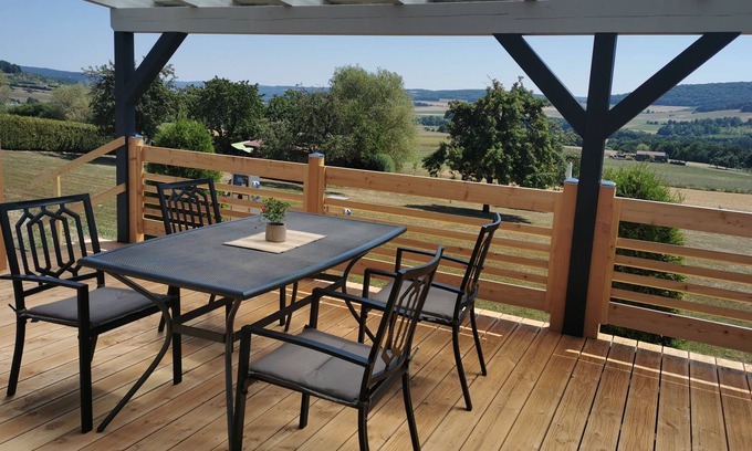 Wartmannsroth House | Holiday home in nature with a large terrace and a wide view.