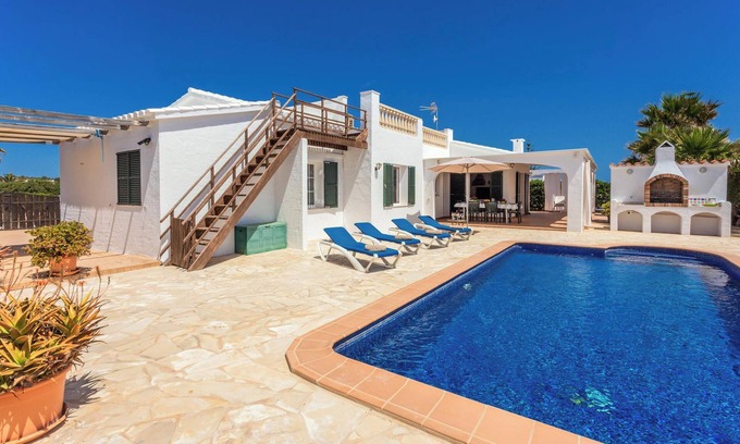 Cap d'en Font House | Holiday Home Racó Blau with Sea View, Pool, Wi-Fi, Garden & Air Conditioning