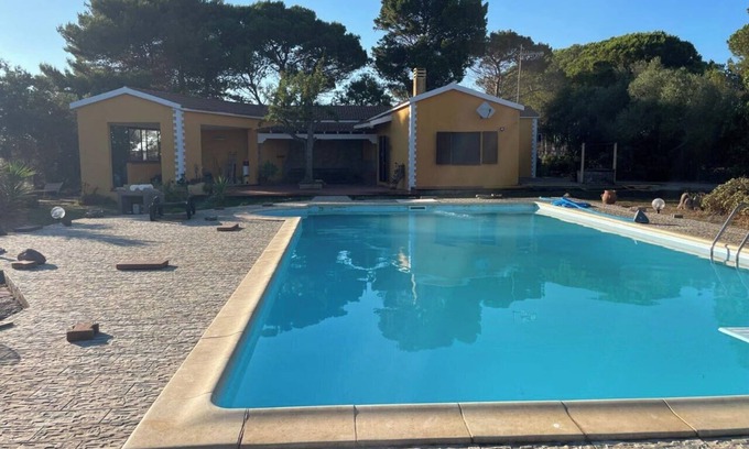 Calasetta House | holiday home with huge pool! Quiet location, 500 m away from the sea