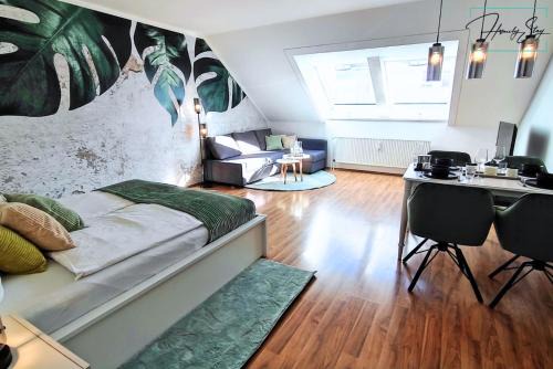 Pasing - Obermenzing Apartment | HOMELY STAY Serenity Greens - Stylisch Studio-Apartment with kitchen - 10 min to central station