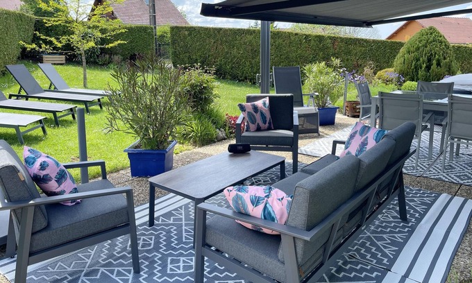 Plaimbois-du-Miroir Apartment | Homerez - Appartement for 4 ppl. with garden and terrace at Plaimbois-du-Miroir