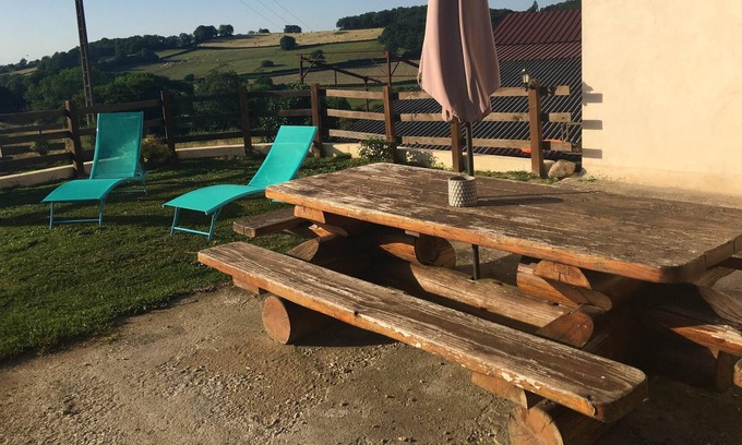 Quarre-les-Tombes House | Homerez - Beautiful house for 4 ppl. with terrace at Bousson le Haut